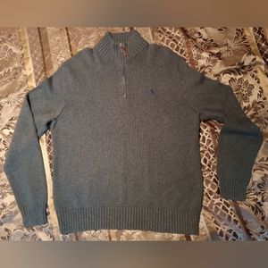 POLO BY RAULPH LAUREN MEN'S XL HALF ZIP SWEATER